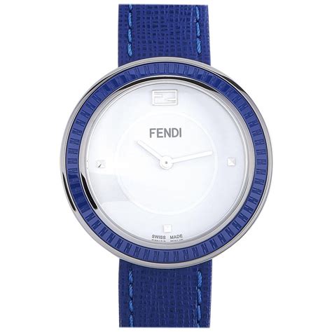 fendi my way watch blue|FENDI Stainless Steel Ceramic 36mm My Way Quartz Watch .